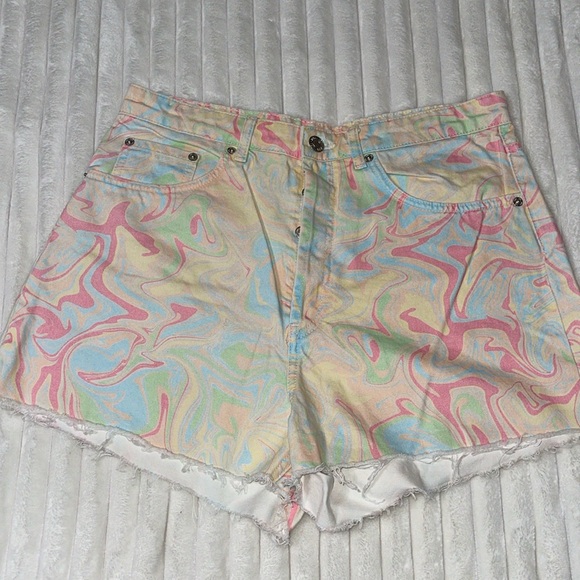 Zara Pants - Zara Watercolor Shorts | Size 12